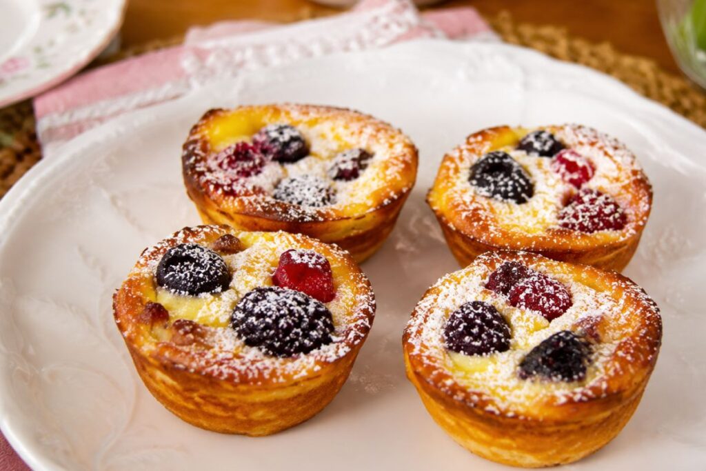 Muffin cheesecake in friggitrice ad aria