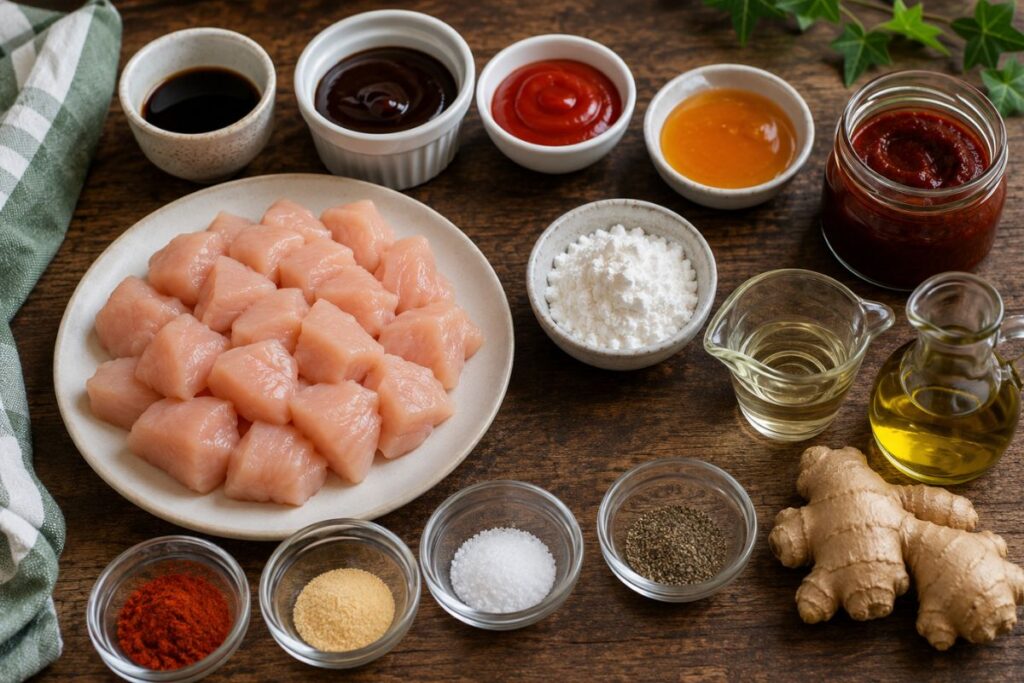 Pollo al Gochujang fit in friggitrice ad aria, ingredienti