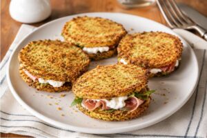 Tacos di zucchine croccanti in friggitrice ad aria