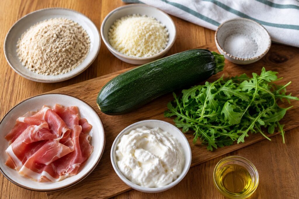 Tacos di zucchine croccanti in friggitrice ad aria, ingredienti