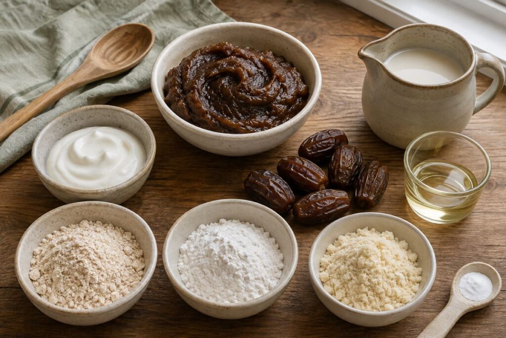 Dolcetti ai datteri in friggitrice ad aria, ingredienti