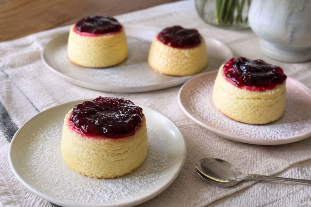 Mini cheesecake allo yogurt greco in friggitrice ad aria