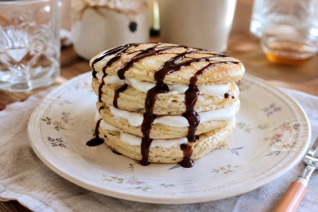 Pancake light di albumi in friggitrice ad aria