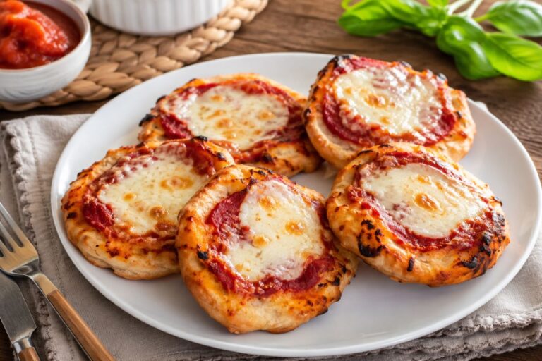 Non buttare il pane secco: con un uovo e un altro ingrediente diventa la base di pizzette pronte in pochi minuti in friggitrice ad aria