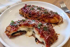Pollo alla parmigiana in friggitrice ad aria