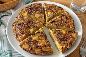 Tortilla di patate in friggitrice ad aria