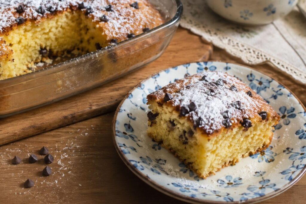 Tortino soffice al cocco in friggitrice ad aria