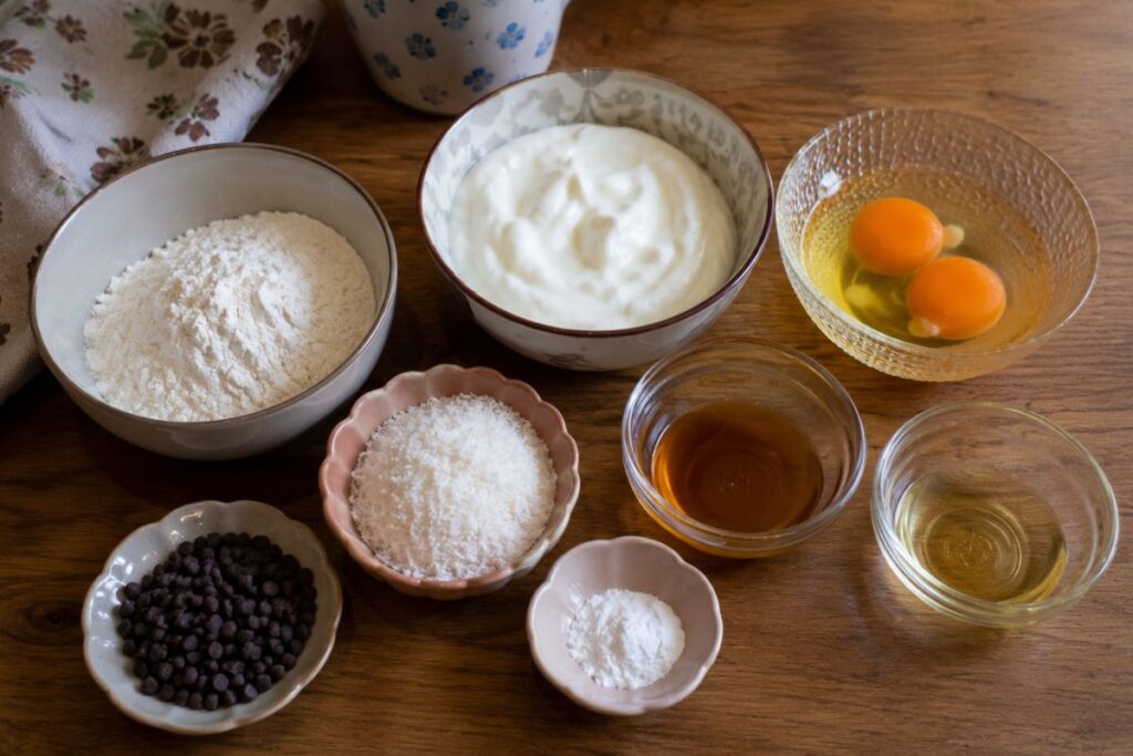 Tortino soffice al cocco in friggitrice ad aria ingredienti Tortino soffice al cocco in friggitrice ad aria, ingredienti