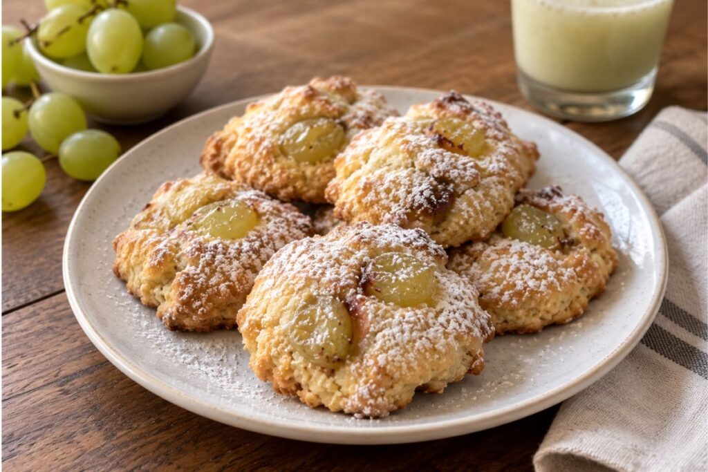 Biscotti all’uva bianca in friggitrice ad aria