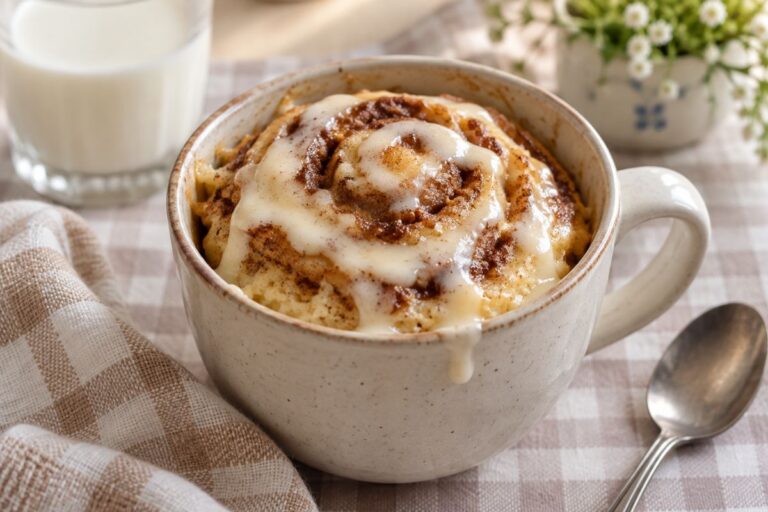 Il cinnamon roll che si mangia col cucchiaino: la versione veloce in friggitrice ad aria