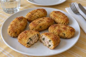 Crocchette di ricotta e tonno in friggitrice ad aria