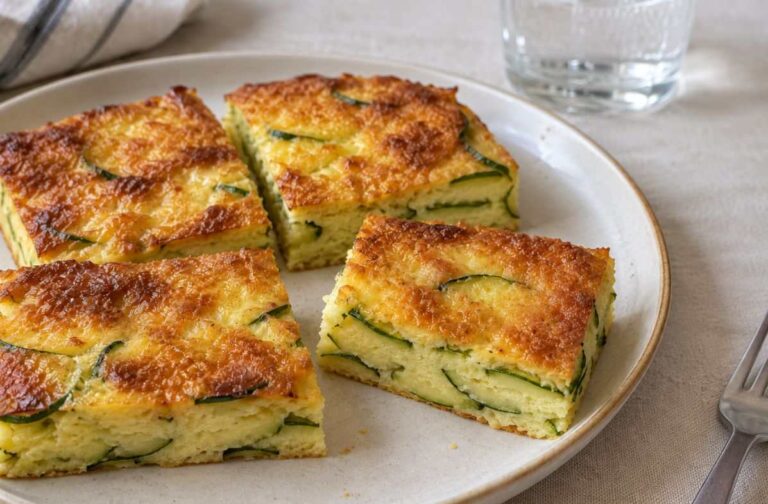 Sembra una torta salata alle zucchine, ma si prepara senza impastare nulla: provala in friggitrice ad aria