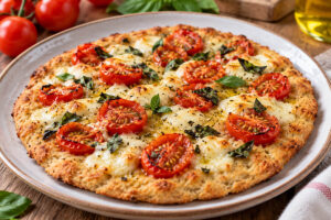 Focaccia senza lievito in friggitrice ad aria
