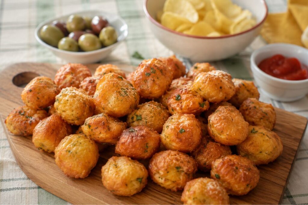 Palline di patate in friggitrice ad aria