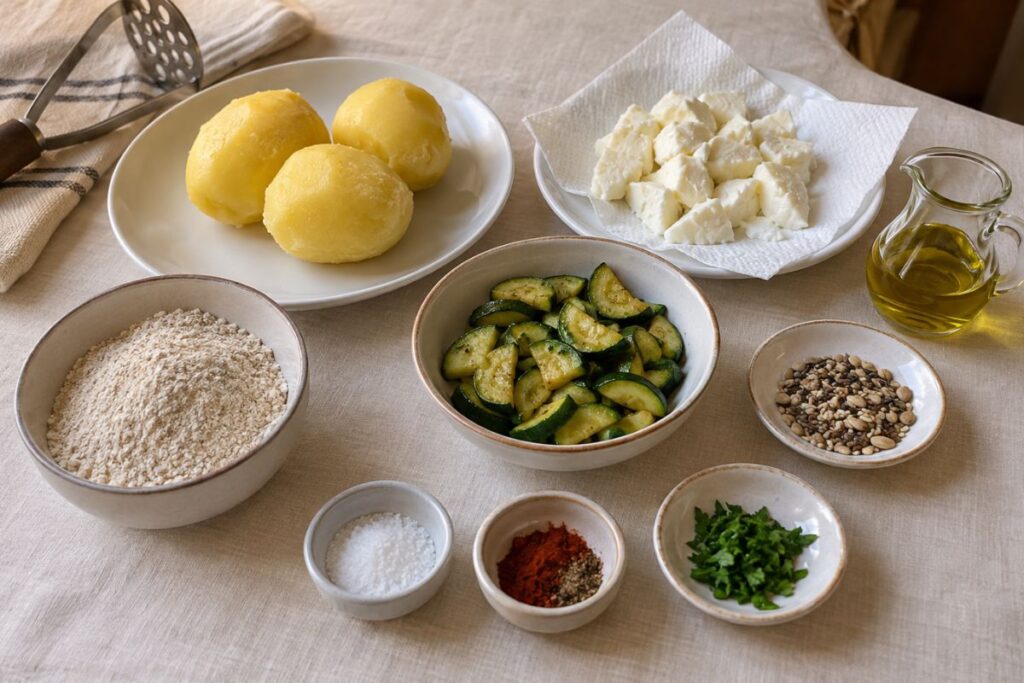 Panini di patate ripieni, ingredienti