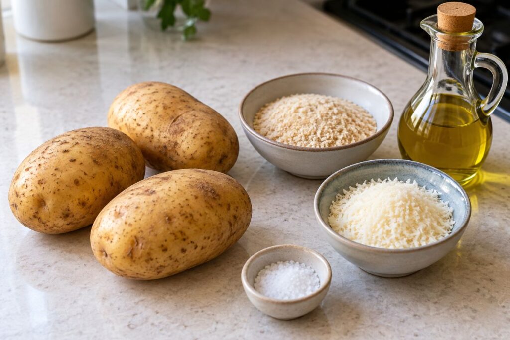 Patate croccanti in friggitrice ad aria, ingredienti