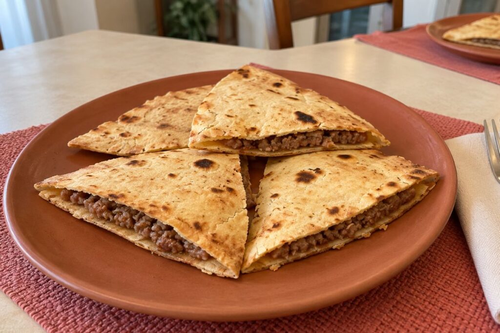 Piadina salsiccia e rosmarino in friggitrice ad aria