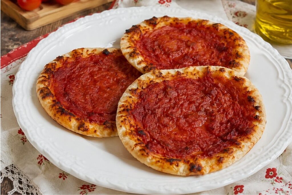 Pizzette croccanti di fogli di riso in friggitrice ad aria
