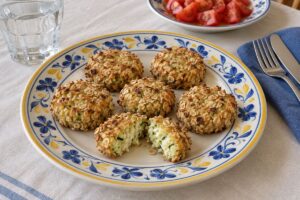 Polpette di zucchine e ricotta in friggitrice ad aria