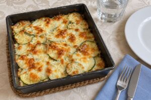 Sformatino di zucchine e provola in friggitrice ad aria