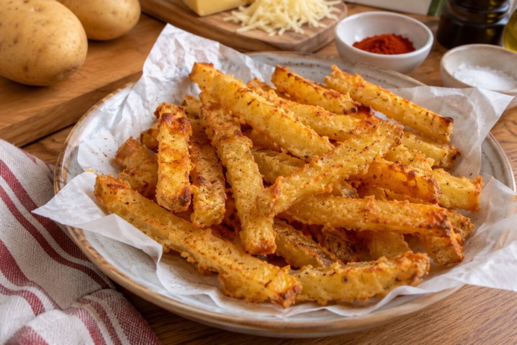 Stick di patate ed Emmental in friggitrice ad aria