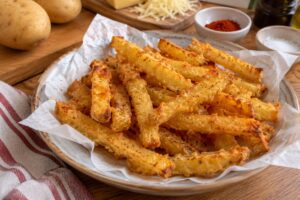 Stick di patate ed Emmental in friggitrice ad aria