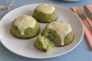Tortini di zucchine con crema di formaggi in friggitrice ad aria