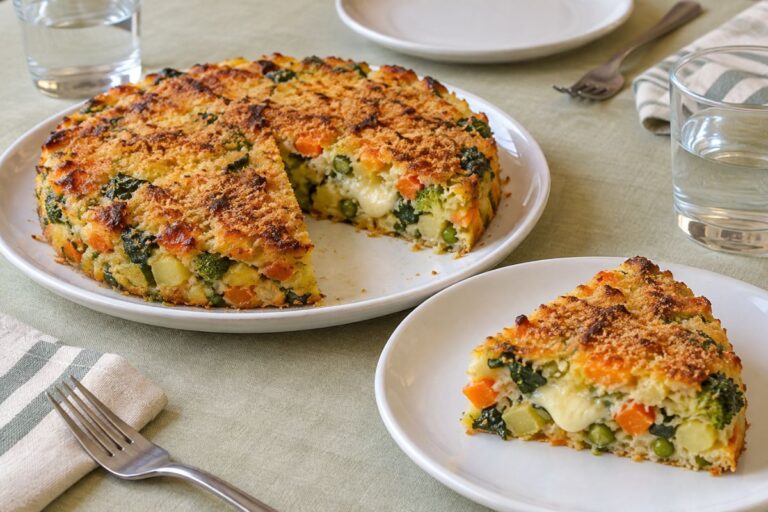 Hai verdure cotte avanzate? Non farne il solito contorno: scopri lo sformato proteico in friggitrice ad aria