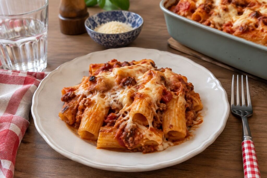pasta al forno in friggitrice ad aria