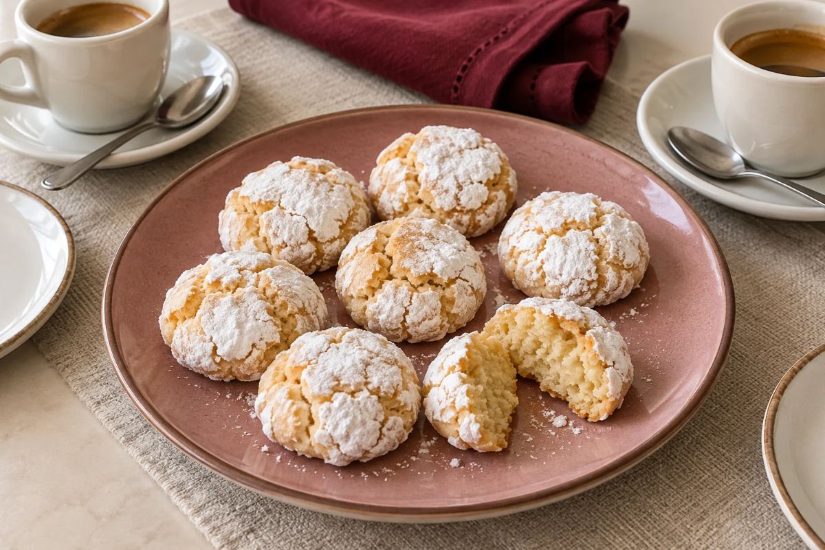 Biscotti crepati alle mandorle: 3 ingredienti (niente burro) per un risultato morbidissimo in friggitrice ad aria