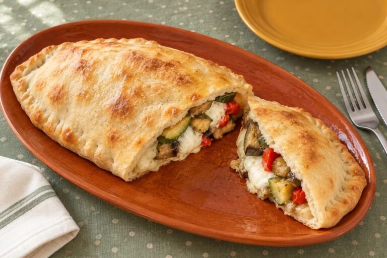 Un calzone intero in friggitrice ad aria: l’impasto è quello furbo che non deve lievitare