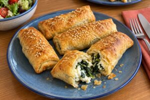Cannolini di pasta sfoglia in friggitrice ad aria
