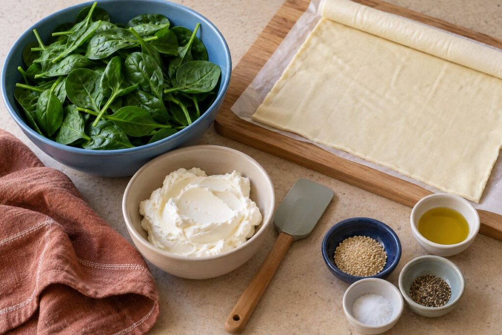 Cannolini di pasta sfoglia in friggitrice ad aria, ingredienti