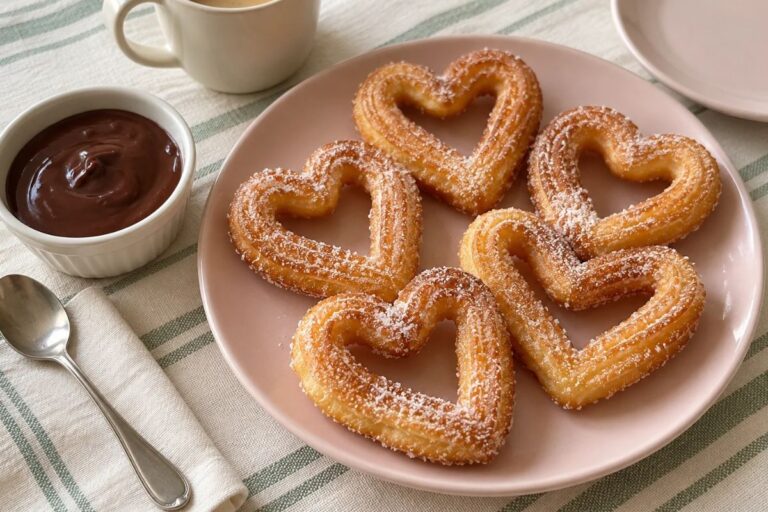 Il dolce da luna park lo preparo a casa: 6 minuti in friggitrice ad aria e i churros a forma di cuore sono pronti