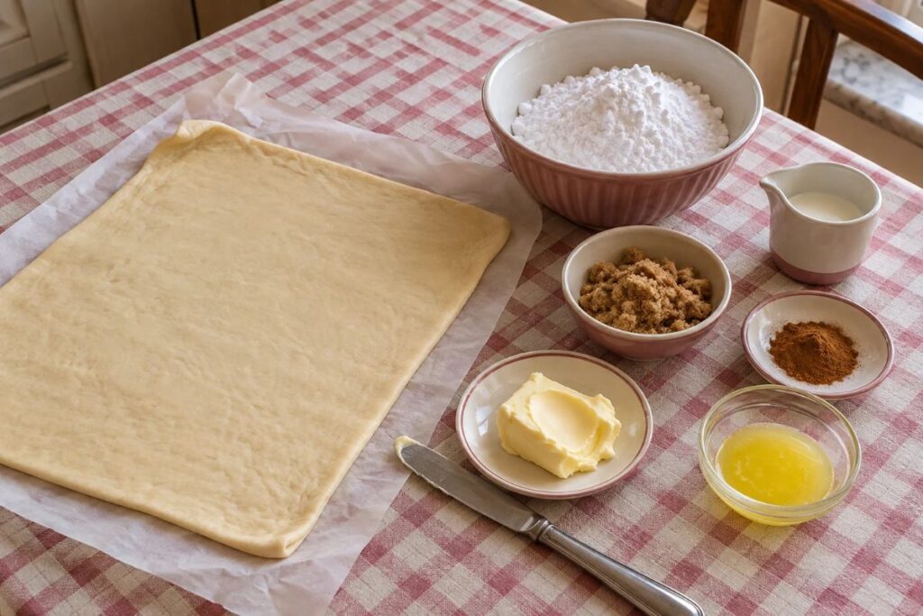 Cinnamon roll in friggitrice ad aria, ingredienti