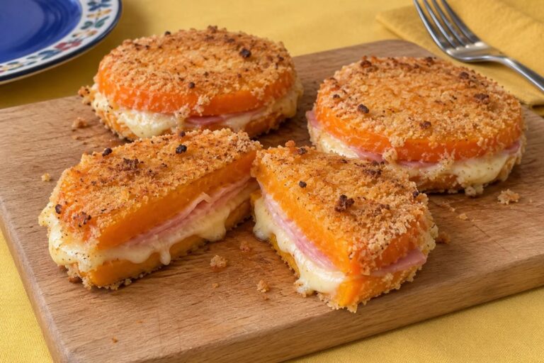 Il cordon bleu d’autunno senza carne in friggitrice ad aria: filante e saporito, con pochi ingredienti
