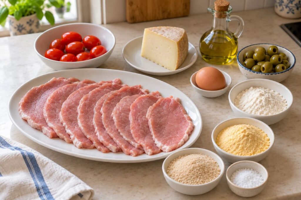 Fettine di lonza impanate con pomodorini in friggitrice ad aria