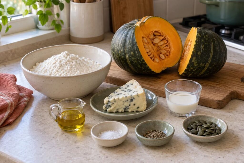 Gnocchi di zucca in friggitrice ad aria, ingredienti