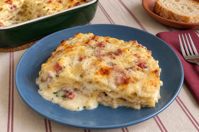 Se ami la carbonara, questa lasagna in friggitrice ad aria potrebbe diventare il tuo nuovo peccato di gola