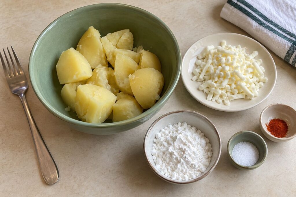 Nuggets di patate in friggitrice ad aria, ingredienti