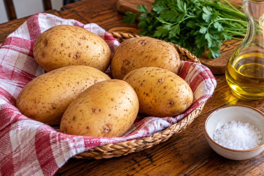 Patate morbide come lessate in friggitrice ad aria ingredienti Patate morbide come lessate in friggitrice ad aria, ingredienti