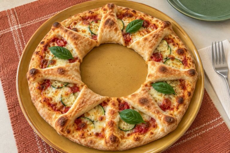Si taglia in 8 spicchi e si richiude a corona: la pizza più bella (e buona) in friggitrice ad aria