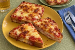 Pizza toast in friggitrice ad aria
