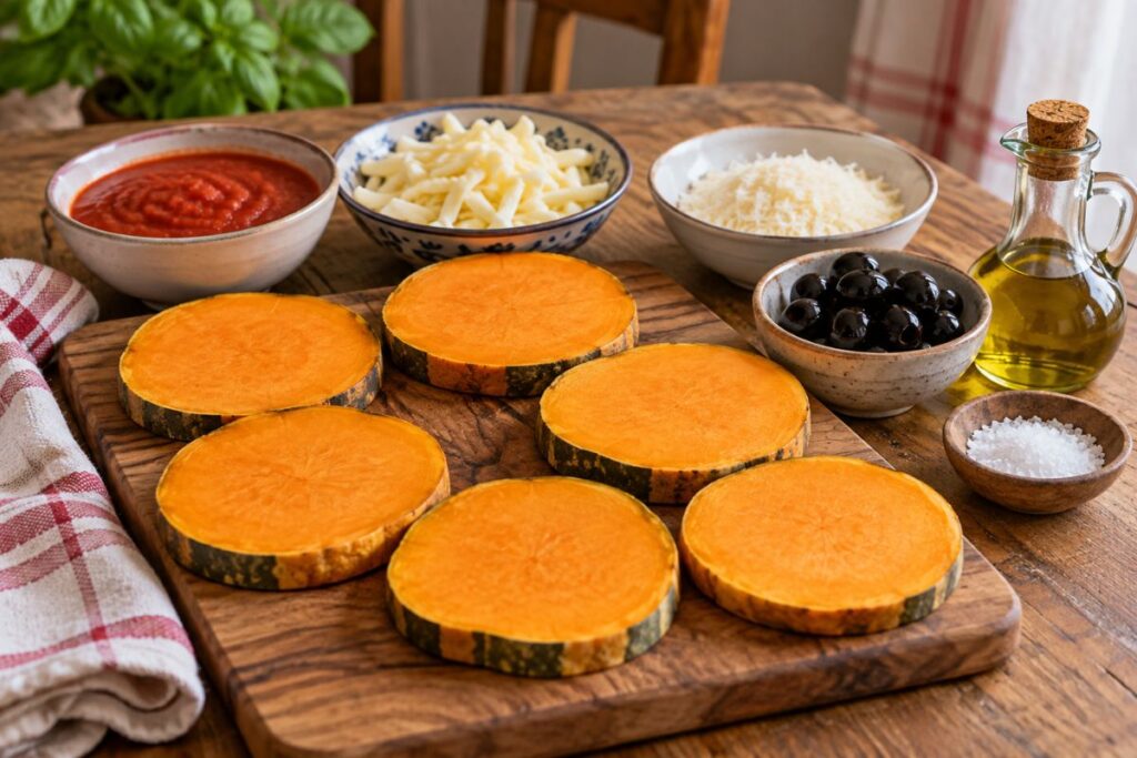 Pizzette di zucca in friggitrice ad aria, ingredienti