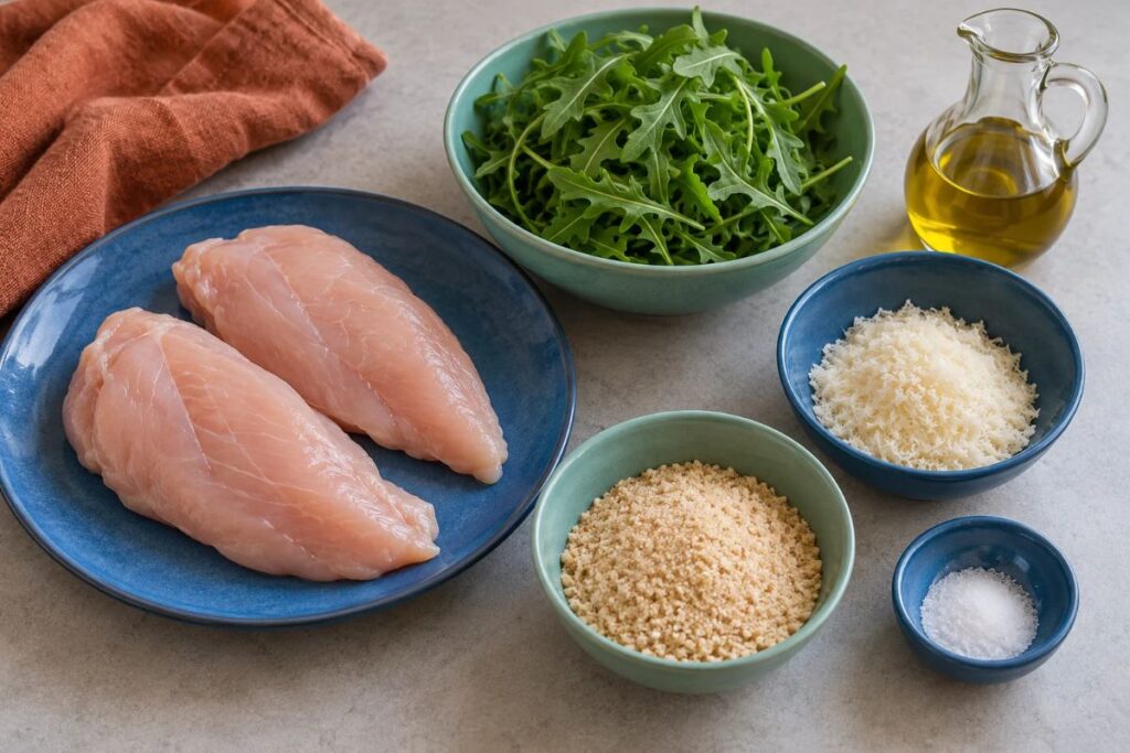 Polpette di pollo e rucola in friggitrice ad aria ingredienti Polpette di pollo e rucola in friggitrice ad aria, ingredienti