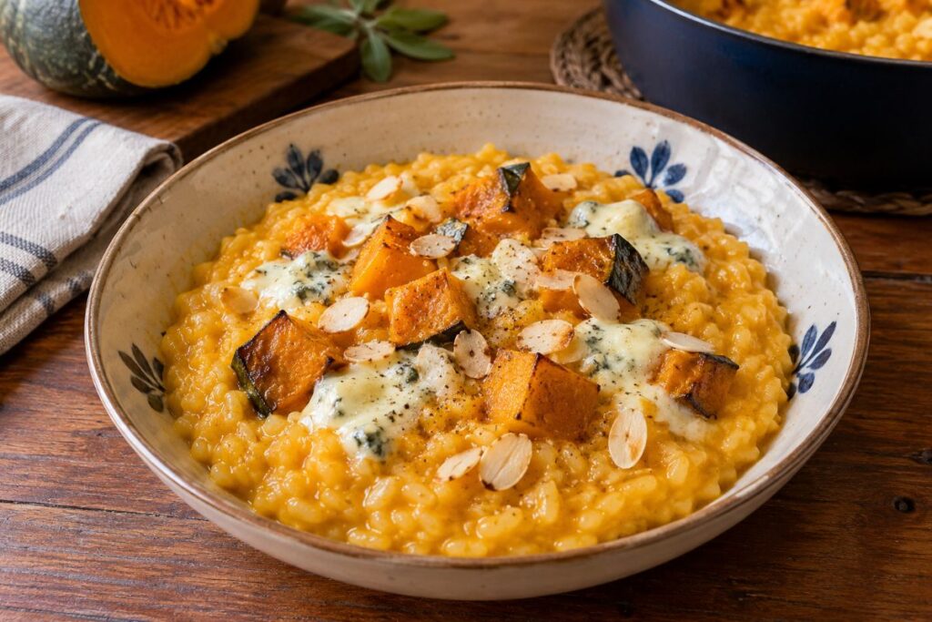 Cuoci la zucca in friggitrice ad aria e lasciati coccolare da un risotto super cremoso