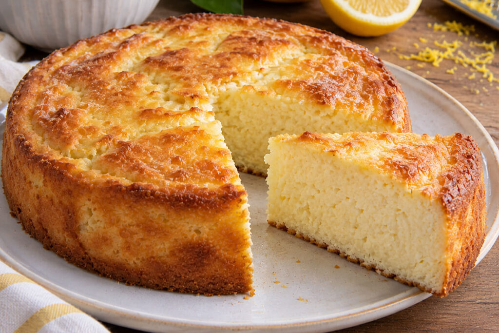 Torta ricotta e limone in friggitrice ad aria